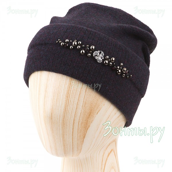 Женская шапка черничного цвета Nuages NH-860-08