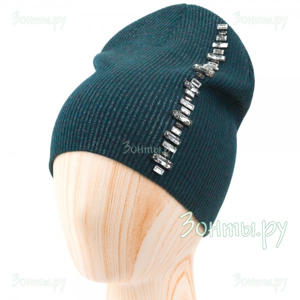 Женская шапка темно-бирюзового цвета Nuages NH-864-YQX