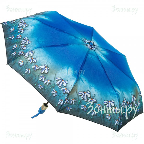 Зонт голубого цвета ArtRain 3915-13 полностью автоматический