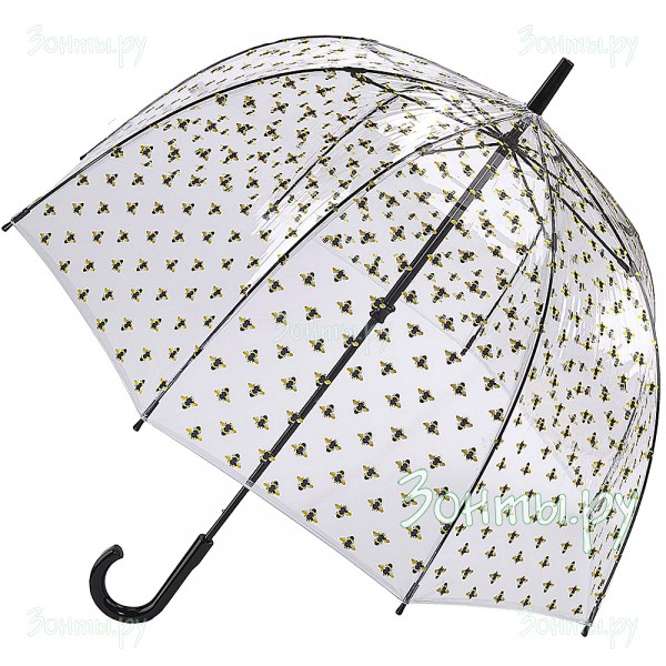 Прозрачный зонт-трость Fulton L042-3635 Bumble Bees