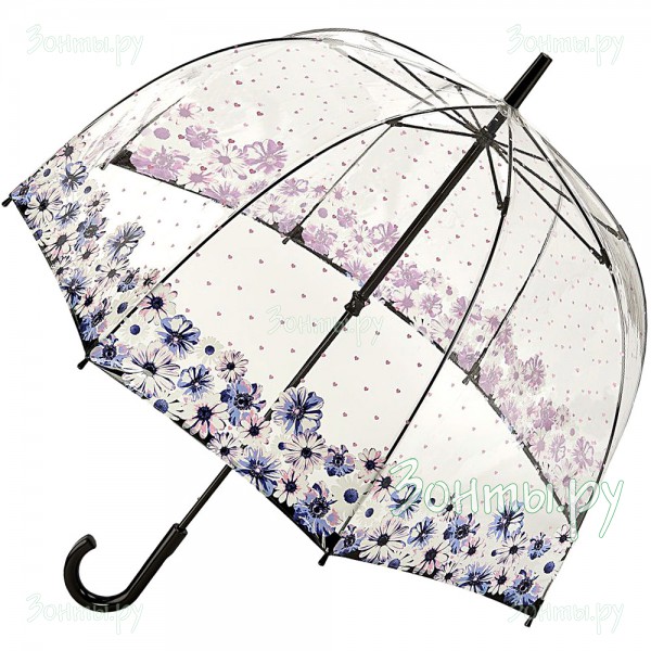 Нажмите чтобы увеличить Прозрачный зонт-трость Fulton L042-3727 Flower Love