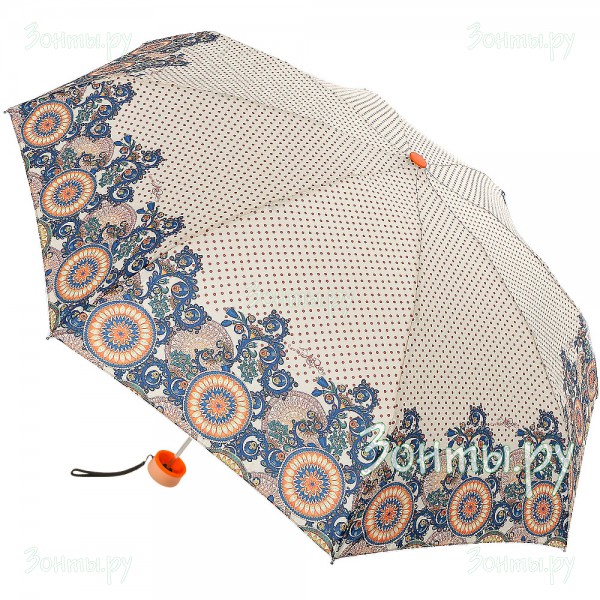 Женский механический облегченный зонт ArtRain 5316-05 в горошек