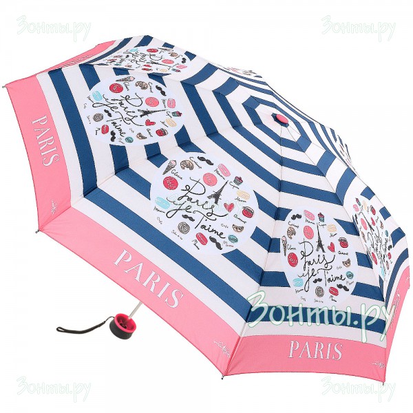 Женский механический облегченный зонт ArtRain 5316-06 с французской тематикой