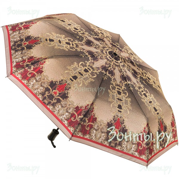 Зонтик с рисунком женский Три слона L3883-26C полный автомат