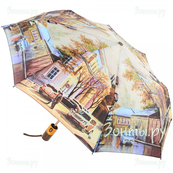 Автоматический женский зонт Magic Rain 7224-01 с пластиковой ручкой