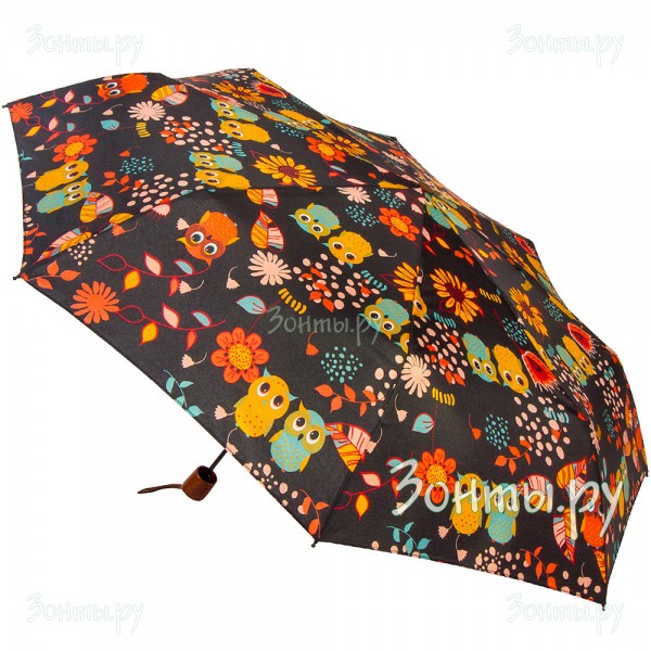 Зонтик для женщин ArtRain 3535-27 с деревянной ручкой