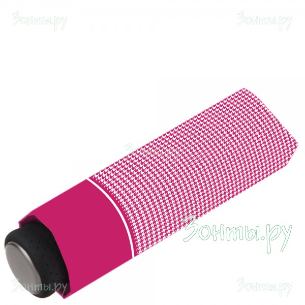 Мини зонтик с принтом розового цвета RainLab Pat-048 mini ToothPink