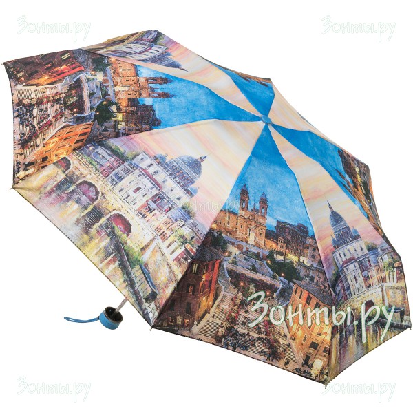 Механический женский зонт Magic Rain 52223-05, (города)
