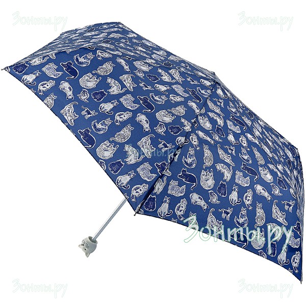 Женский зонтик с дизайнерским принтом Cath Kidston L768-3845 SquiggleCats