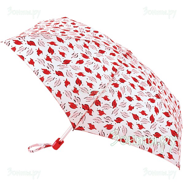 Дизайнерский женский зонтик плоский Lulu Guinness L717-3903 BeautyMark