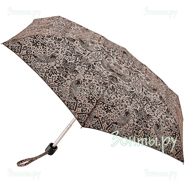 Плоский дизайнерский зонтик Morris Co L713-3412 StrawberryThiefPure