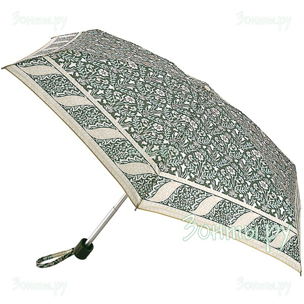Плоский дизайнерский зонтик Morris Co L713-3846 BellflowerIndigoSage