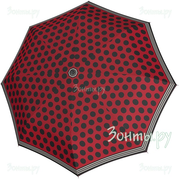 Зонт бордовый Doppler 7441465 MI01 в крупный горох