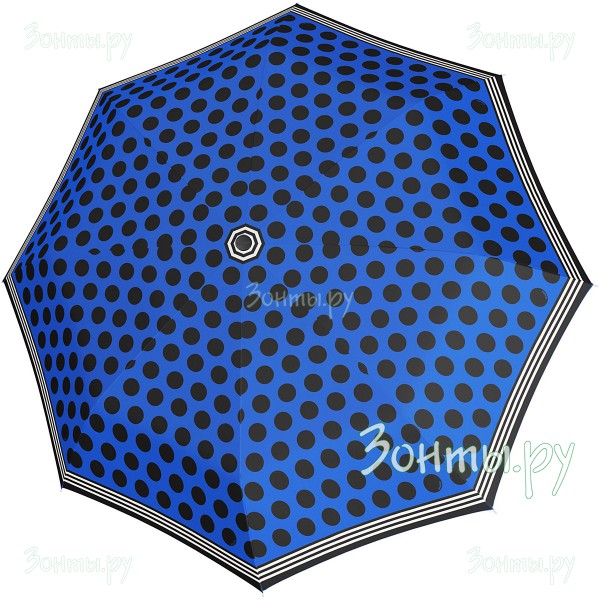 Зонт синий Doppler 7441465 MI02 в крупный горох
