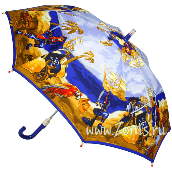 Зонт детский с лампочками Zest 21551-23 Пираты