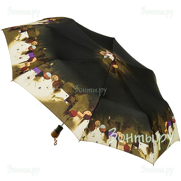 Практичный женский зонт Airton 3635-42 средних размеров