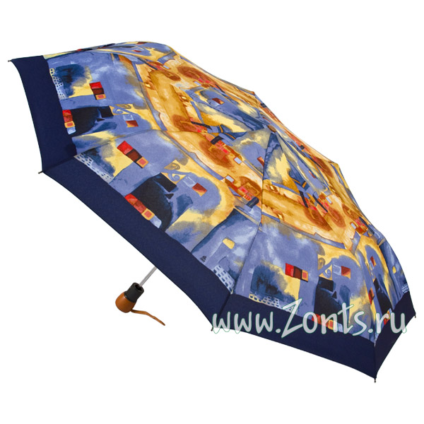 Женский зонт Airton 3635-54 средних размеров с деревянной ручкой