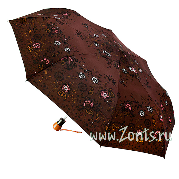 Удобный женский зонтик Airton 3635-76 с веселым цветочным узором