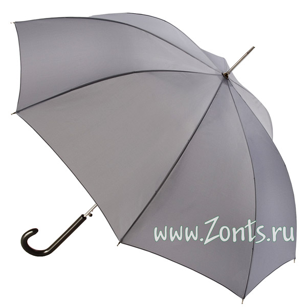 Однотонно серый зонт трость Prize 161-32