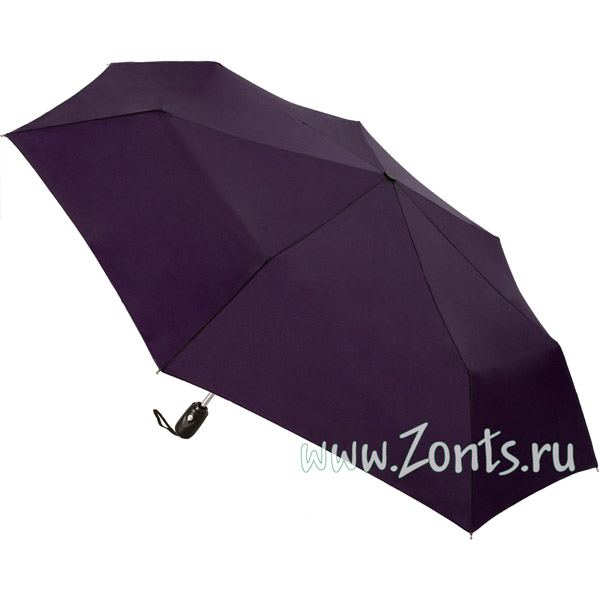 Тёмно фиолетовый складной зонт Prize 391-16