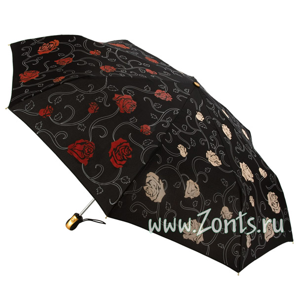 Женский зонт с проявляющимся от дождя рисунком Три слона 220-32