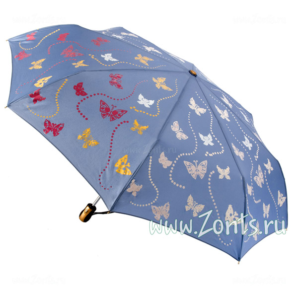 Зонт с проявляющимися разноцветными бабочками Три слона 220-41