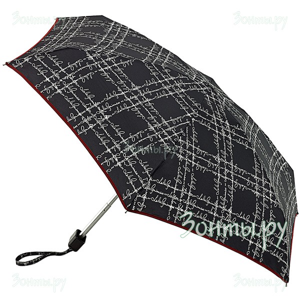 Зонтик дизайнерский Lulu Guinness L717-2404 Sayings Plaid