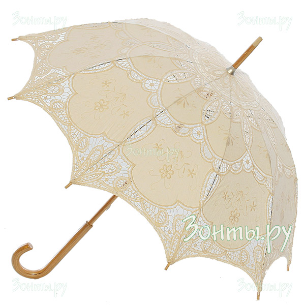 Полупрозрачный кружевной зонт