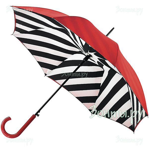 Зонт-трость Lulu Guinness L723-2550 Diagonal Stripe