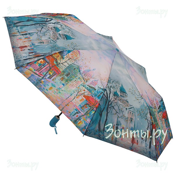 Женский зонт Zest 23945-308 с рисунком осеннего города