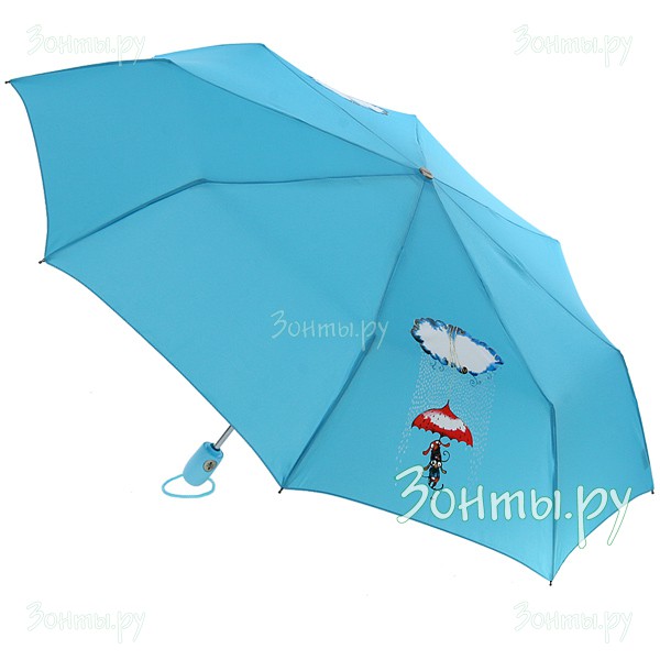 Голубой женский зонтик Собачки Airton 3912-25