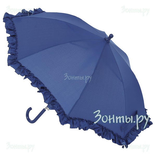Детский зонт синий с рюшами Airton 1652-08 однотонный