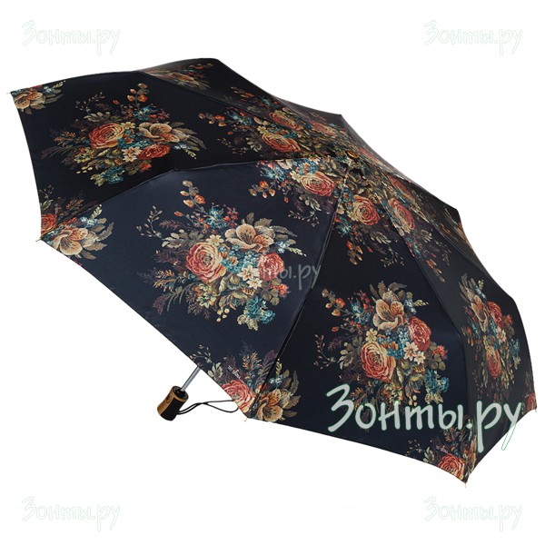Женский зонт Три слона 135-43E с красивыми цветами