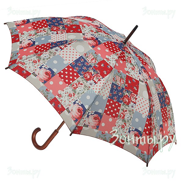 Дизайнерский зонт-трость для женщины Cath Kidston L541-2744 Patchwork