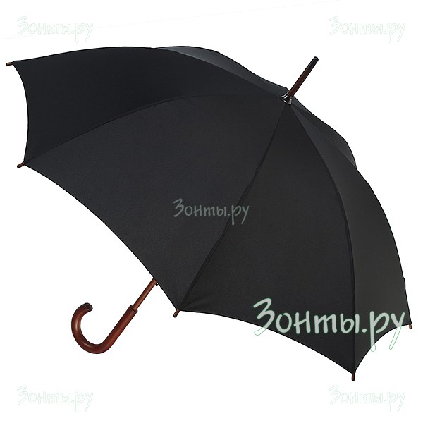 Черный легкий зонт-трость Fulton L776-001 Black Kensington-1