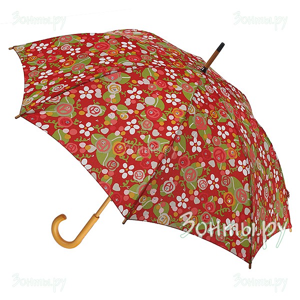 Легкий женский зонт-трость от дизайнера Julie Dodsworth L774-2671 Rose Cottage Kensington-2