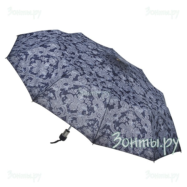 Синий автоматический зонт Zest 53616-293 с цветами