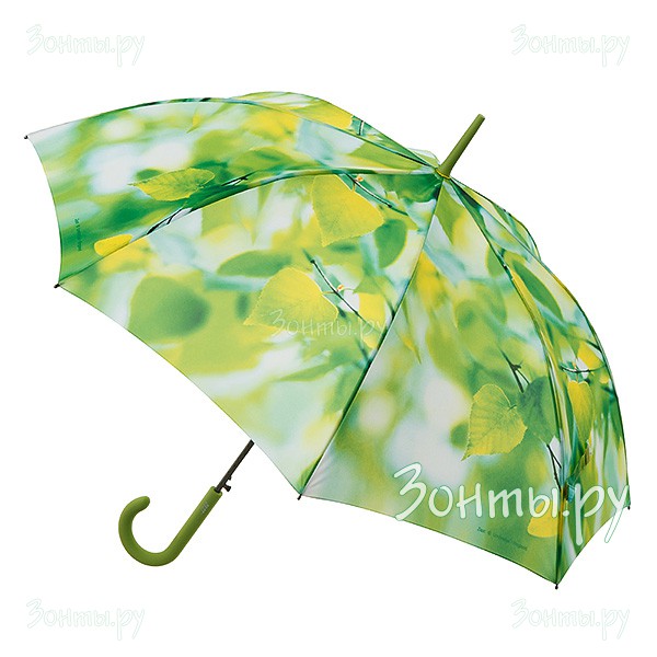 Женский зонт-трость Zest 21625x-302 с яркими листьями