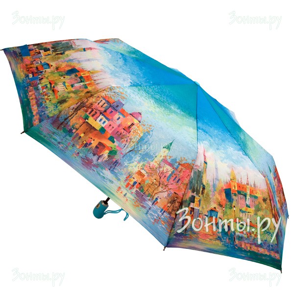 Женский зонт Zest 239455-01 полный автомат с рисунком