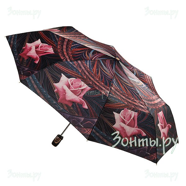 Зонт женский с куполом из сатина Три слона 140-05A