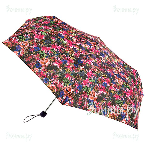Маленький легкий зонт Fulton L553-3028 Digital Garden