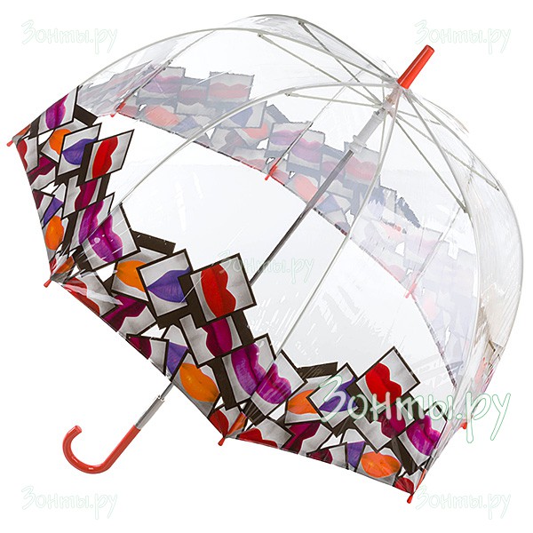 Женский дизайнерский зонт Lulu Guinness L719-3079 Polaroid Border Birdcage-2