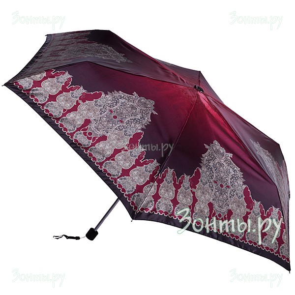 Легкий сатиновый зонтик для женщин Три слона 630-02A