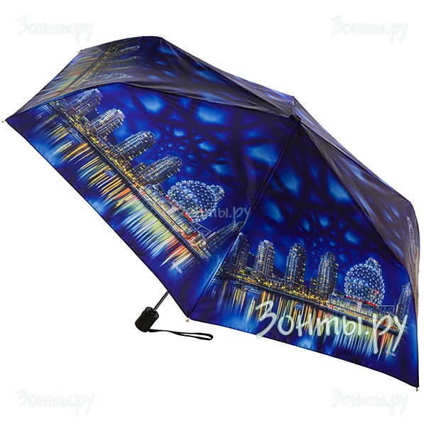 Женский зонтик полный автомат из сатина Три слона 050-12A