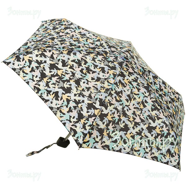 Женский маленький зонт Fulton L501-3157 Camo Birds