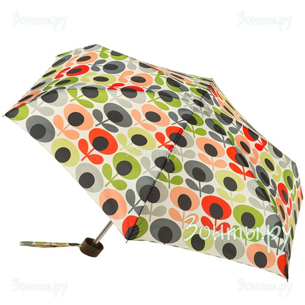 Компактный дизайнерский зонтик Orla Kiely L744-3202 Multi Flower Oval
