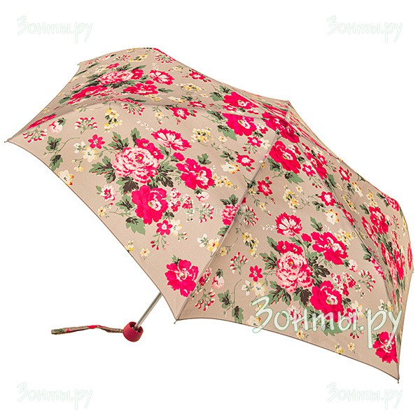 Легкий женский зонт с узором Cath Kidston L768-3072 Winter Rose Oat