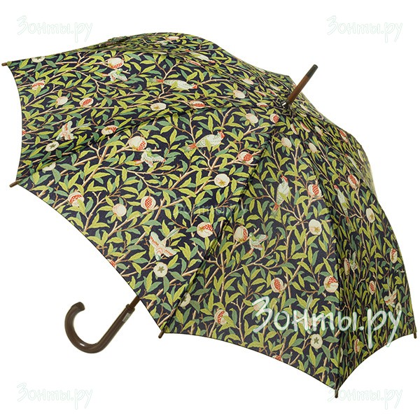 Дизайнерский зонт-трость для женщин Morris Co L788-3198 Birds and Pomegranate Roma-2