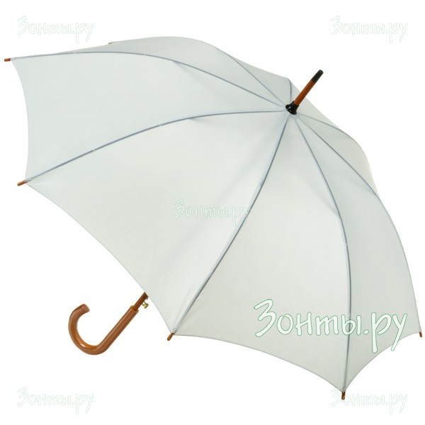 Рекламный зонт-трость белого цвета Promo 3520012