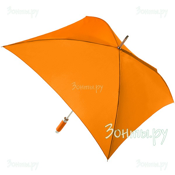Оранжевый зонт-трость с квадратным куполом Geometric-401